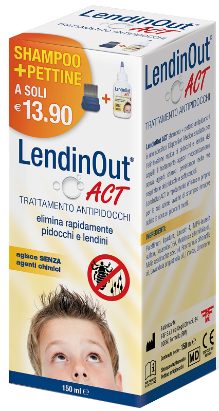 Lendinout Act Trattamento Antipidocchi 150ml - Lendinout - Immagine 5
