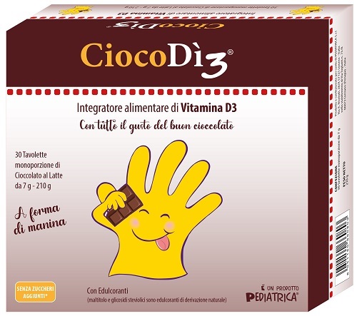 CiocoDì3 Cioccolato 30 Tavolette - Integratore Di Vitamina D3 - Immagine 7