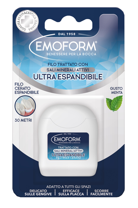 Emoform Ultra Espandibile - Filo Cerato Interdentale Gusto Menta 30 m - Immagine 7