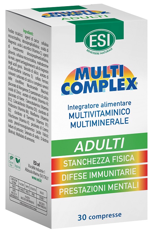 Esi Multicomplex Adulti - Integratore di vitamine e minerali per stanchezza - 30 compresse - Immagine 6