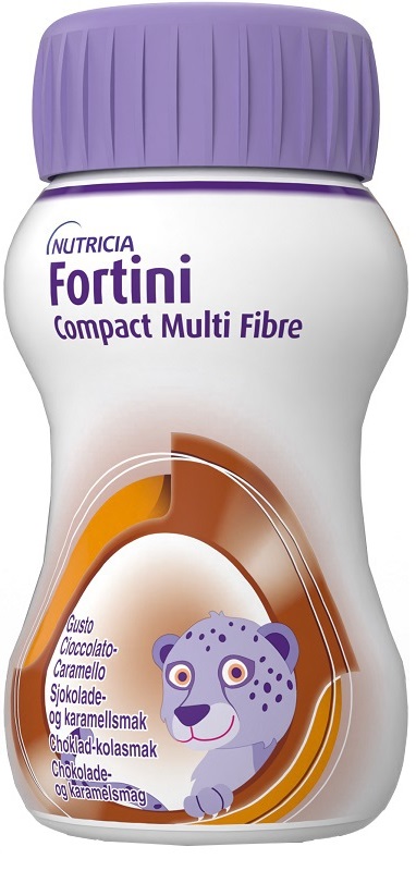 Nutricia Fortini Compact Multi Fibre Cioccolato Caramello 4 Bottiglie Da 125 Ml - Immagine 6