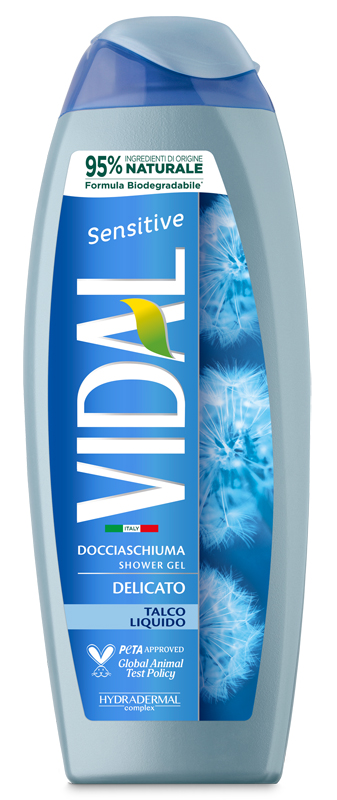 Vidal Sensitive Docciaschiuma Talco liquido 250 ml - - - Immagine 4