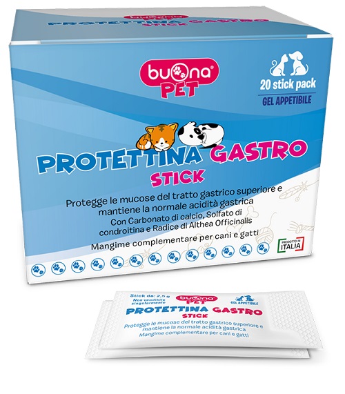 Buona Pet Protettina Gastro 20 Stick - Mangime complementare per cani e gatti - Immagine 4