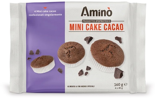 AMINO Mini Cake Cacao - Alimento A Fini Medici Speciali 4 X 40 G - Immagine 6