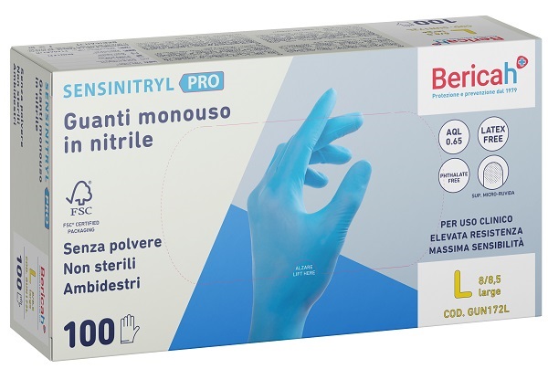 Guanti nitr l 100pz sensinit pro - Immagine 4