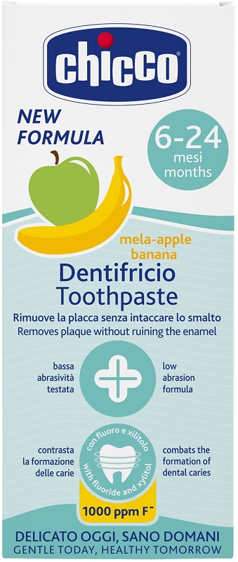 Chicco Dentifricio 6 Mesi+ Per Bambini Gusto Melabanana Con Fluoro 50Ml - Immagine 10