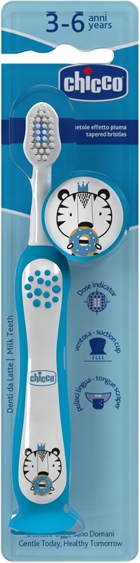 Chicco Azzurro Spazzolino 3-6 Anni 1 Pezzo - Immagine 8