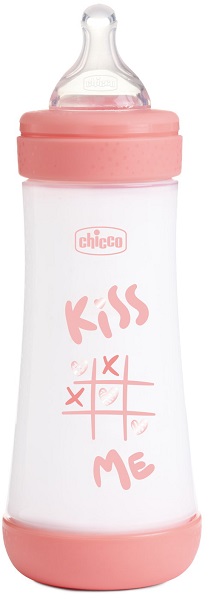 Chicco Perfect 5 - Biberon In Silicone Flusso Veloce 300 Ml - Rosa - Immagine 8