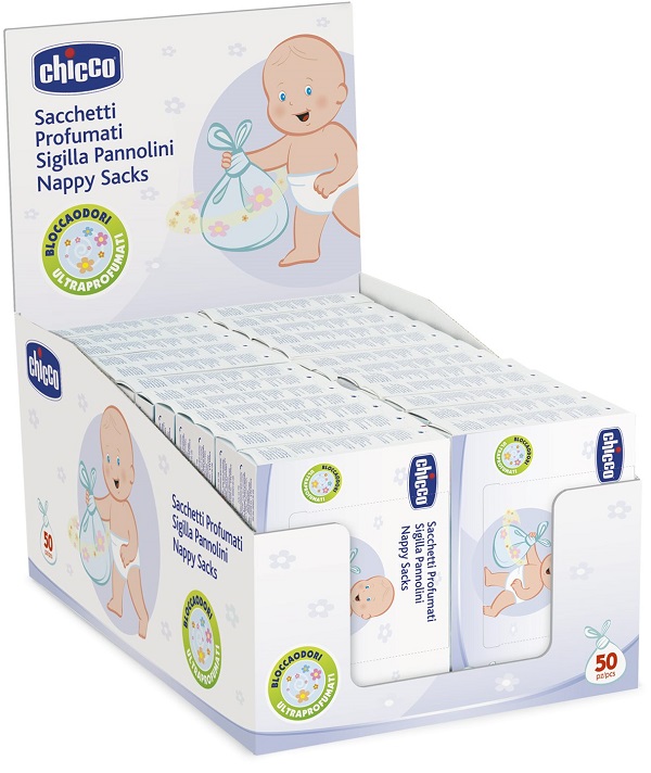 Chicco Sacchetti Profumati Pannolini 50 Pezzi - Immagine 3
