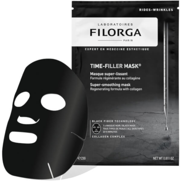 Filorga Time-Filler Mask Maschera Super Levigante Nera Effetto Lifting Immediato 1 Pezzo - Immagine 10