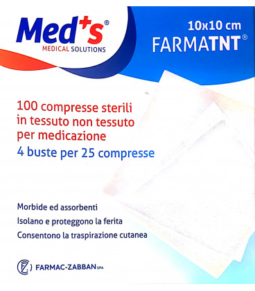 Med's Garza Compressa Tessuto Non Tessuto 10 X10 Cm 100 Pezzi - Immagine 5
