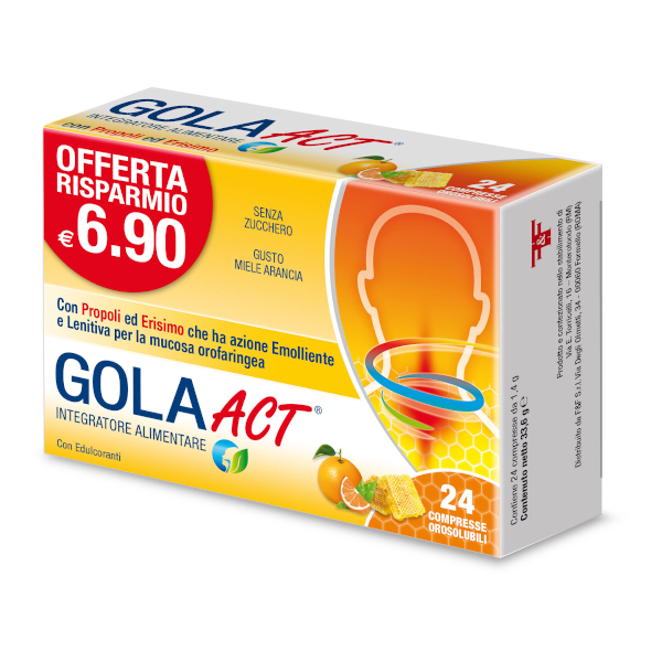 Gola Act Miele Arancia 24 Compresse - Immagine 1