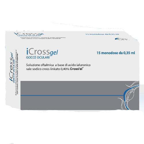 Icross Gel - Gocce Oculari A Base Di Acido Ialuronico 15 Monodose Da 0,35 ml - Immagine 8