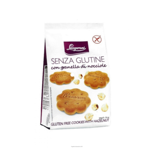 Lazzaroni - Frollini Granella Nocciole Senza Glutine 200g - Immagine 1