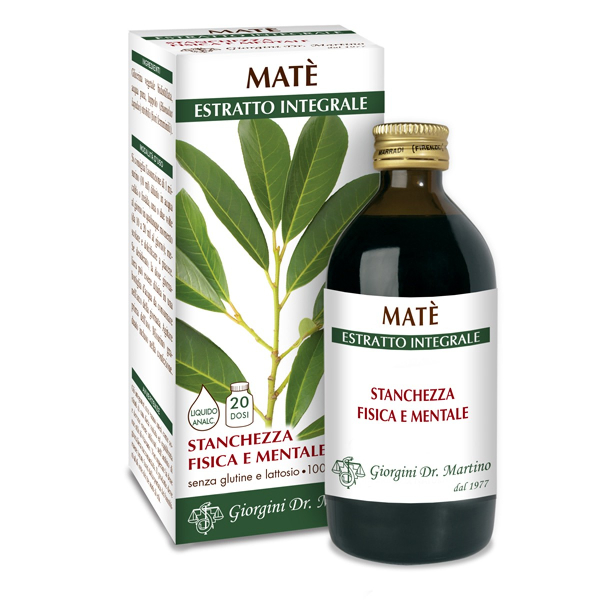 Dr. Giorgini Integratore Matè Estratto Integrale, Tonico E Drenante 200Ml - Immagine 4