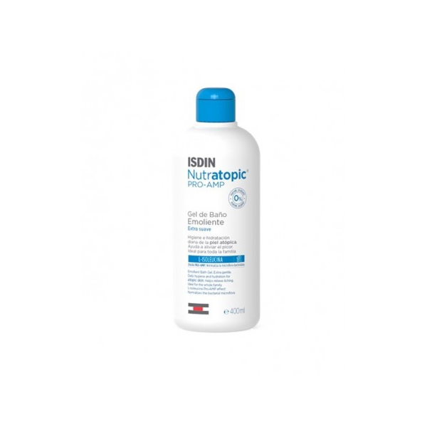 Nutratopic Isdin Pro-Amp Gel Doccia Igienizzante Emolliente Pelle Atopica 400 Ml Detergente - Immagine 8