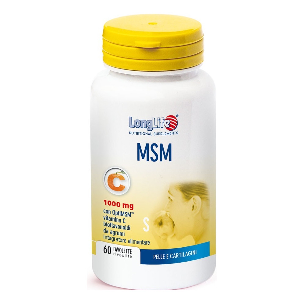 Longlife msm integratore per pelle, capelli e cartilagini - 60tavolette - Immagine 8
