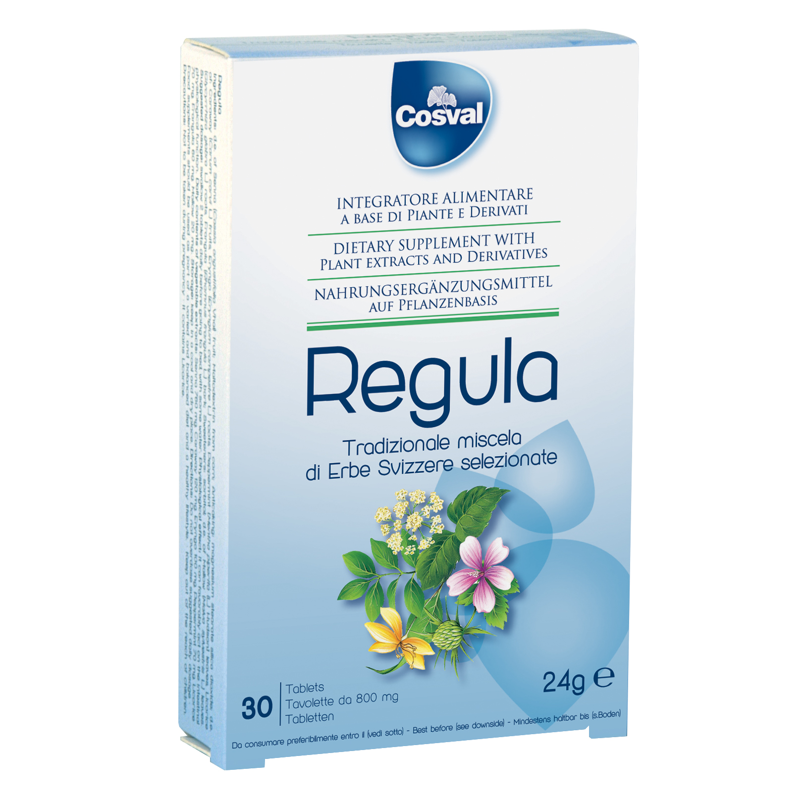 Cosval Regula Miscela Erbe Svizzere Integratore Per L'intestino 30 Tavolette - Immagine 6