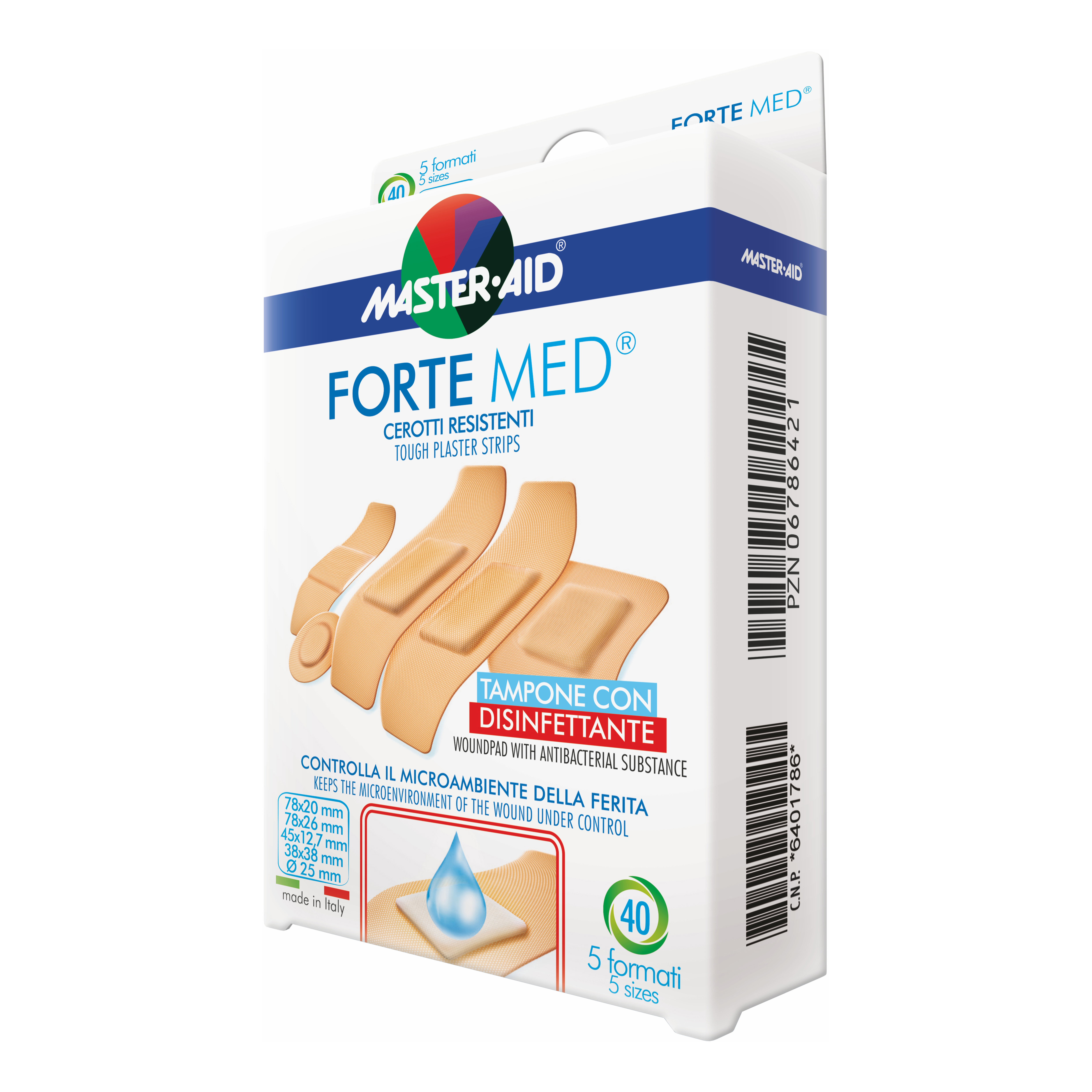 Master Aid Cerotto Master-Aid Forte Med Per Protezione Ferite 40 Pezzi - Immagine 7