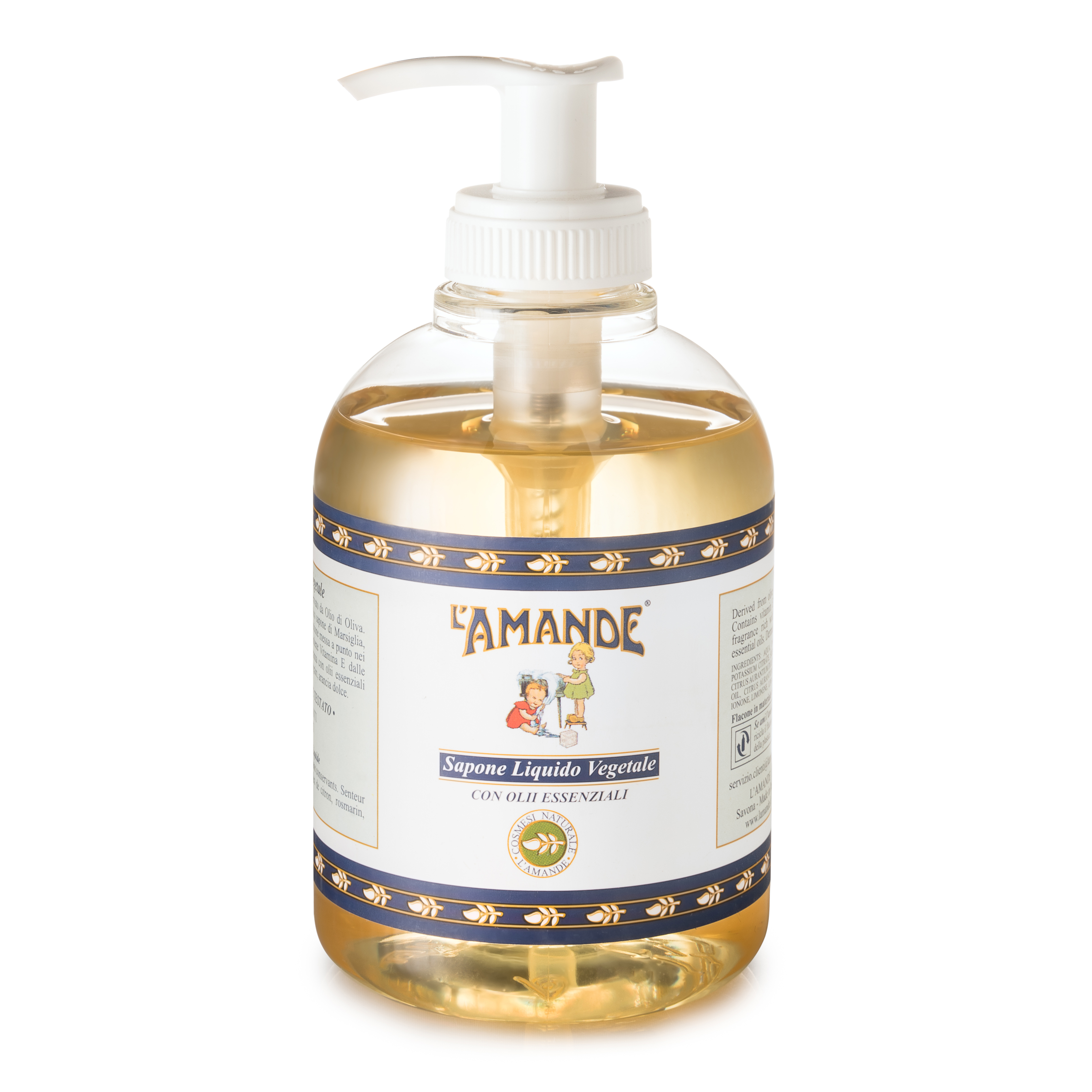 L'AMANDE Sapone Liquido Vegetale Con Oli Essenziali 500 ml - Immagine 5