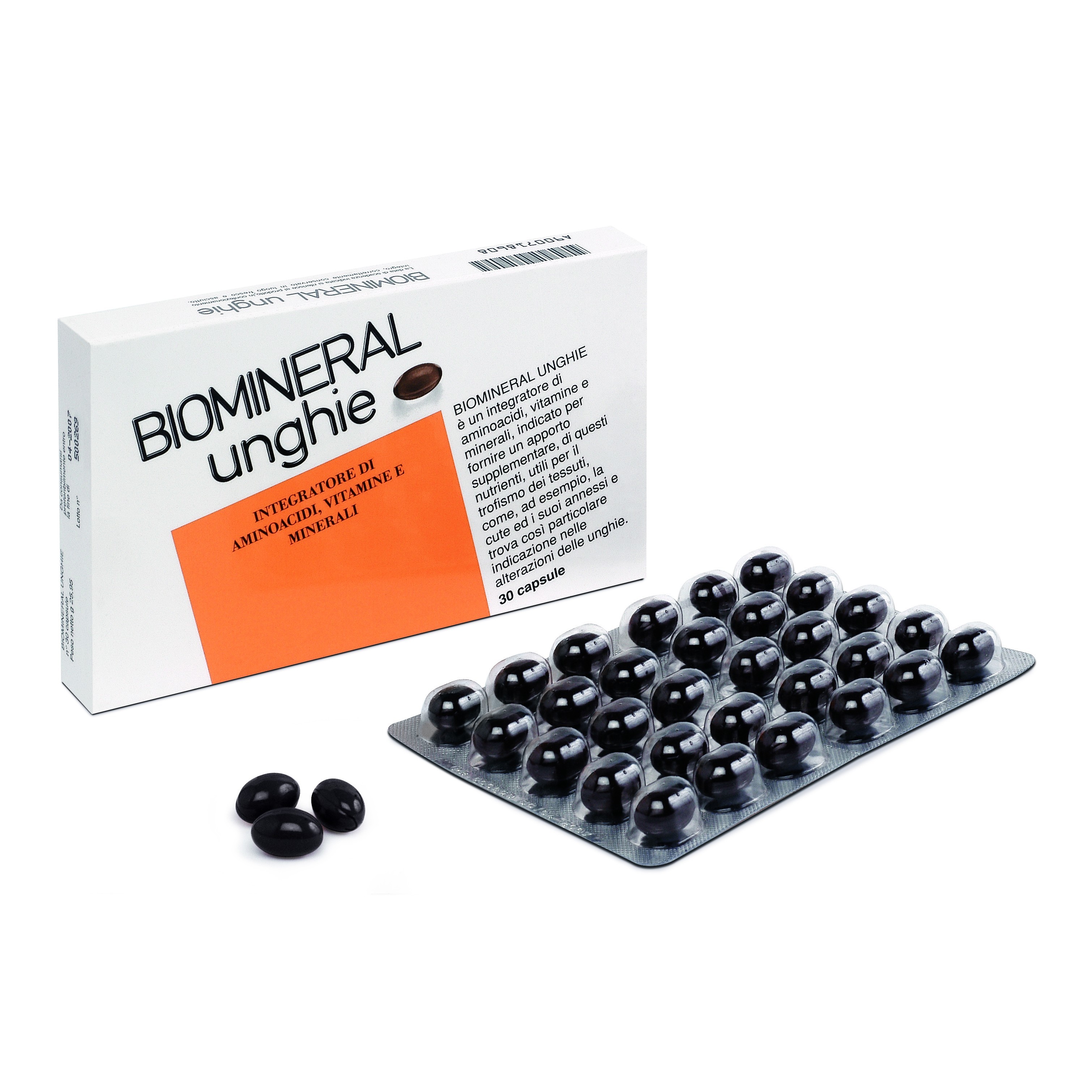 Biomineral Unghie Integratore Alimentare per Unghie Forti - 30 Capsule - Biomineral - Immagine 9