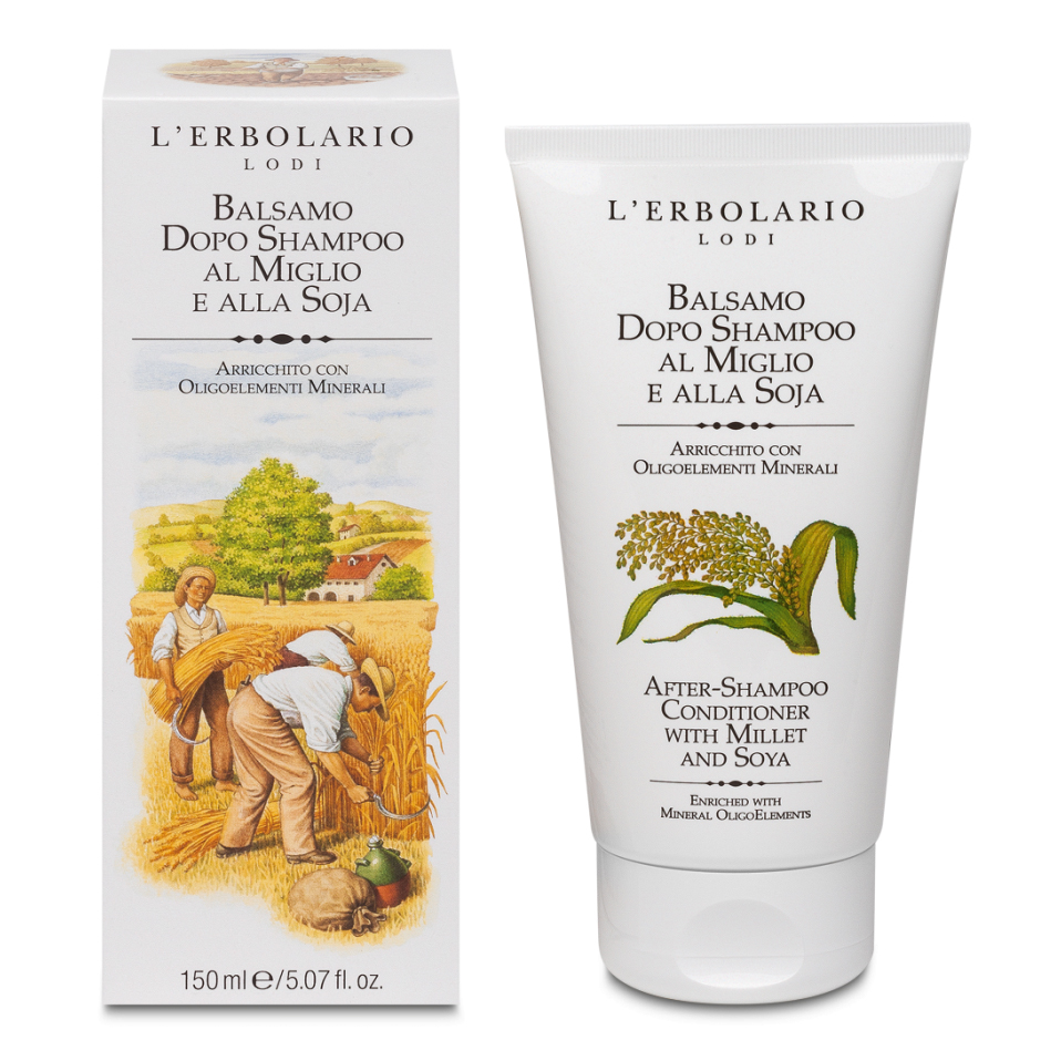 Balsamo Capelli Miglio e Soja Idratante Capelli Secchi - L'Erbolario - Immagine 3