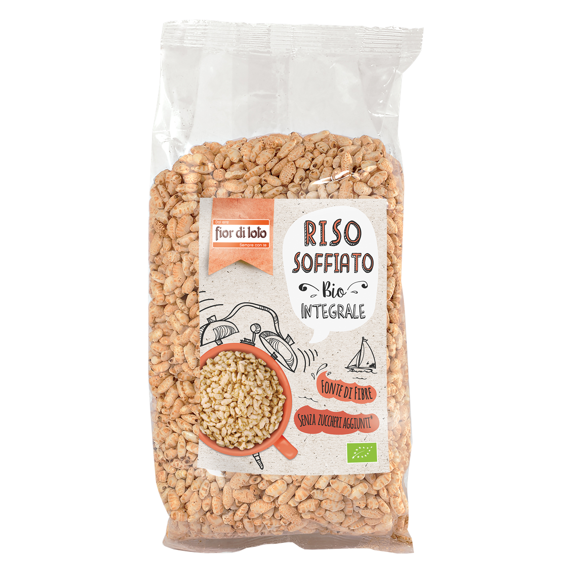 Fior Di Loto Riso Integrale Soffiato Biologico 125 G - Immagine 4