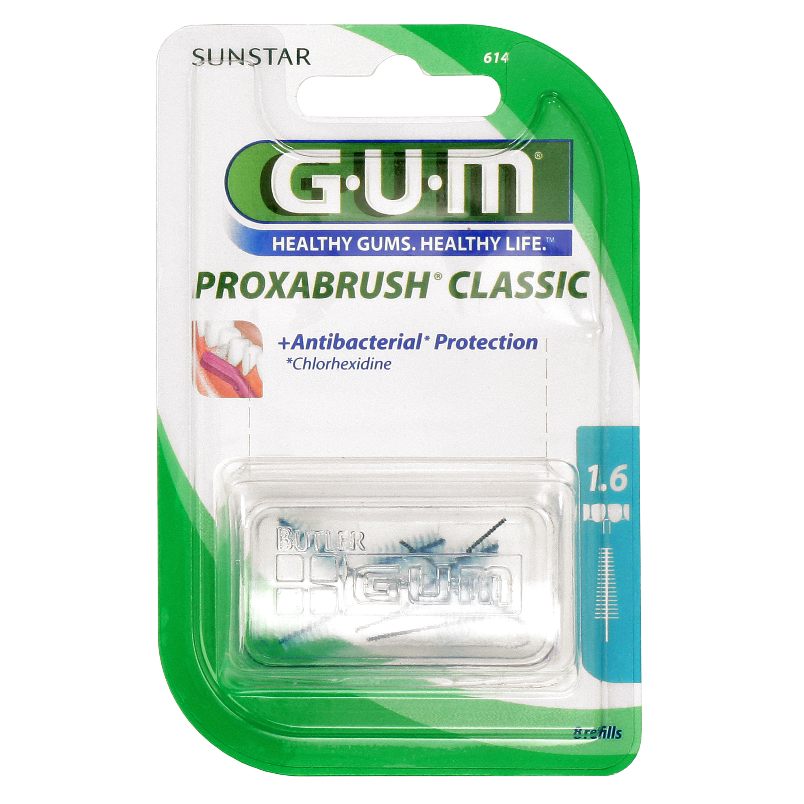Gum Gum® Proxabrush Classic 1,6 Mm Iso 5 Ricambio 8 Pz Spazzolino Da Denti - Immagine 5