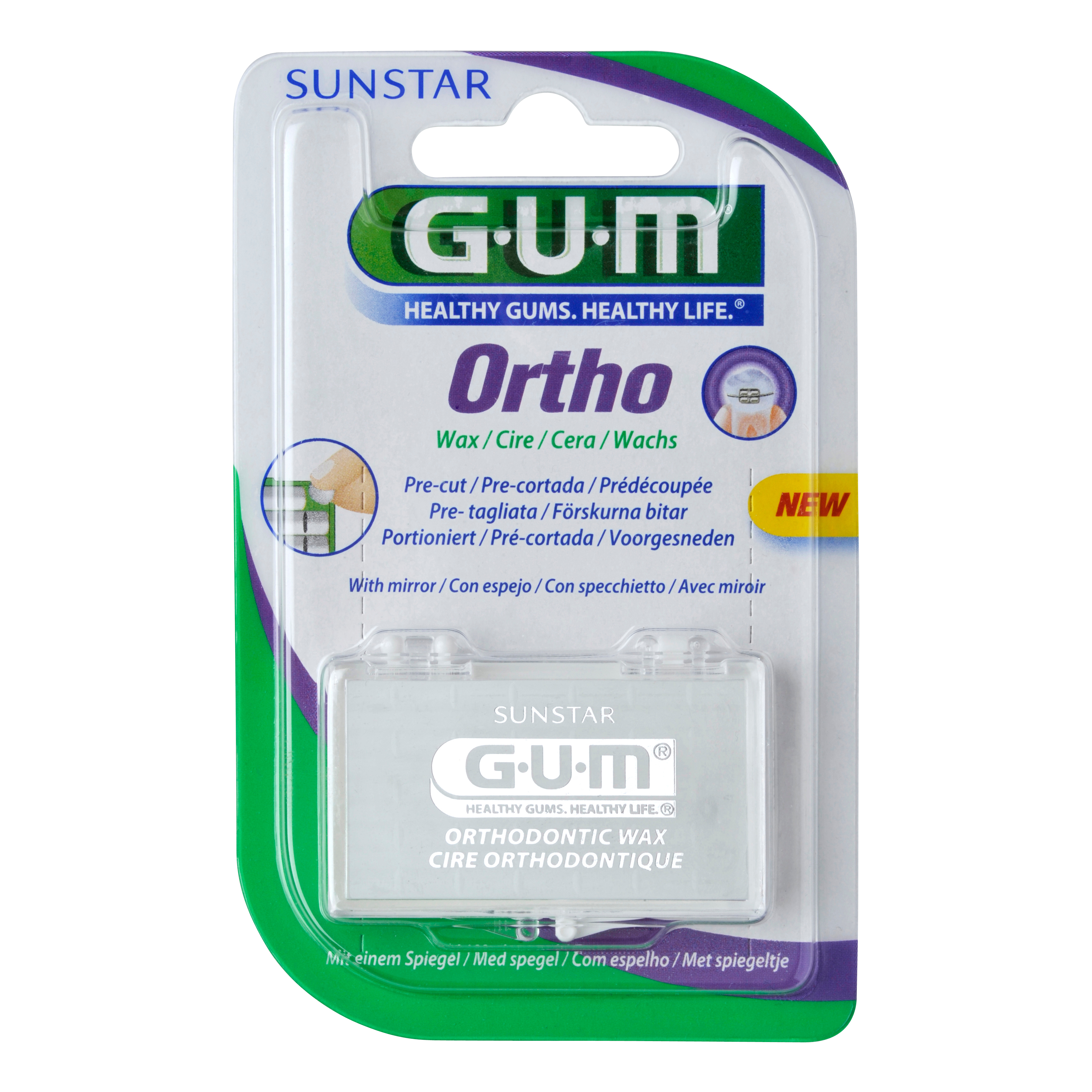 Sunstar Gum Ortho, Cera Ortodontica Calibrata, Insapore, 1 Pezzo - Immagine 11
