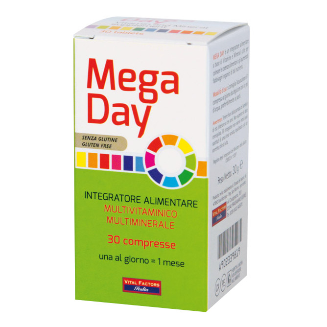 Vital Factors Mega Day Integratore Di Vitamine E Minerali 30 E 90 Compresse - Immagine 3