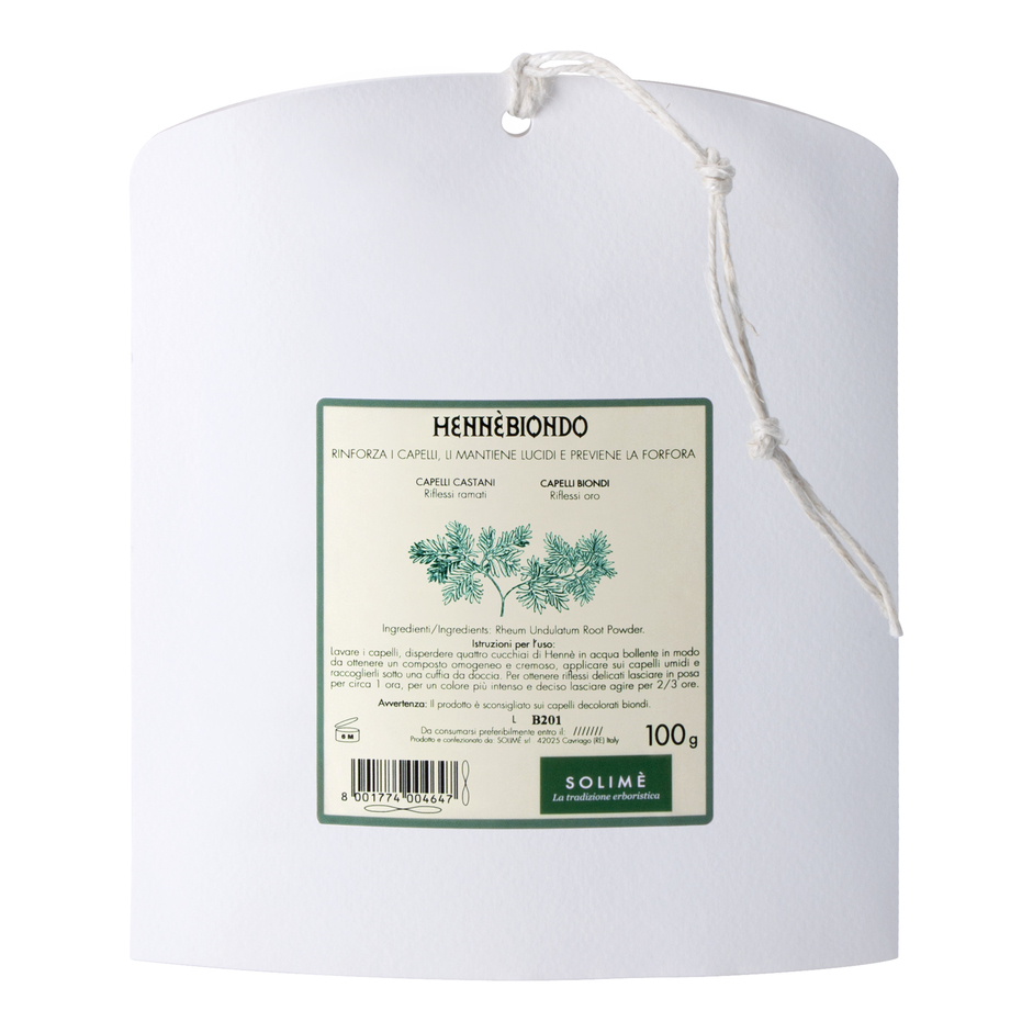 Solimè Bianchi Henne Biondo Per Colorazione Naturale Capelli Busta Da 100 G - Immagine 5