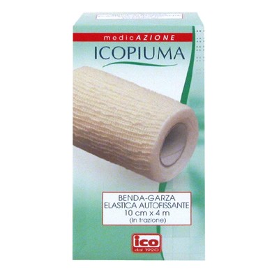Desa Pharma Icopiuma Benda Garza Elastica Autofissante Per Bendaggio 10 Cm X 4 M - Immagine 3