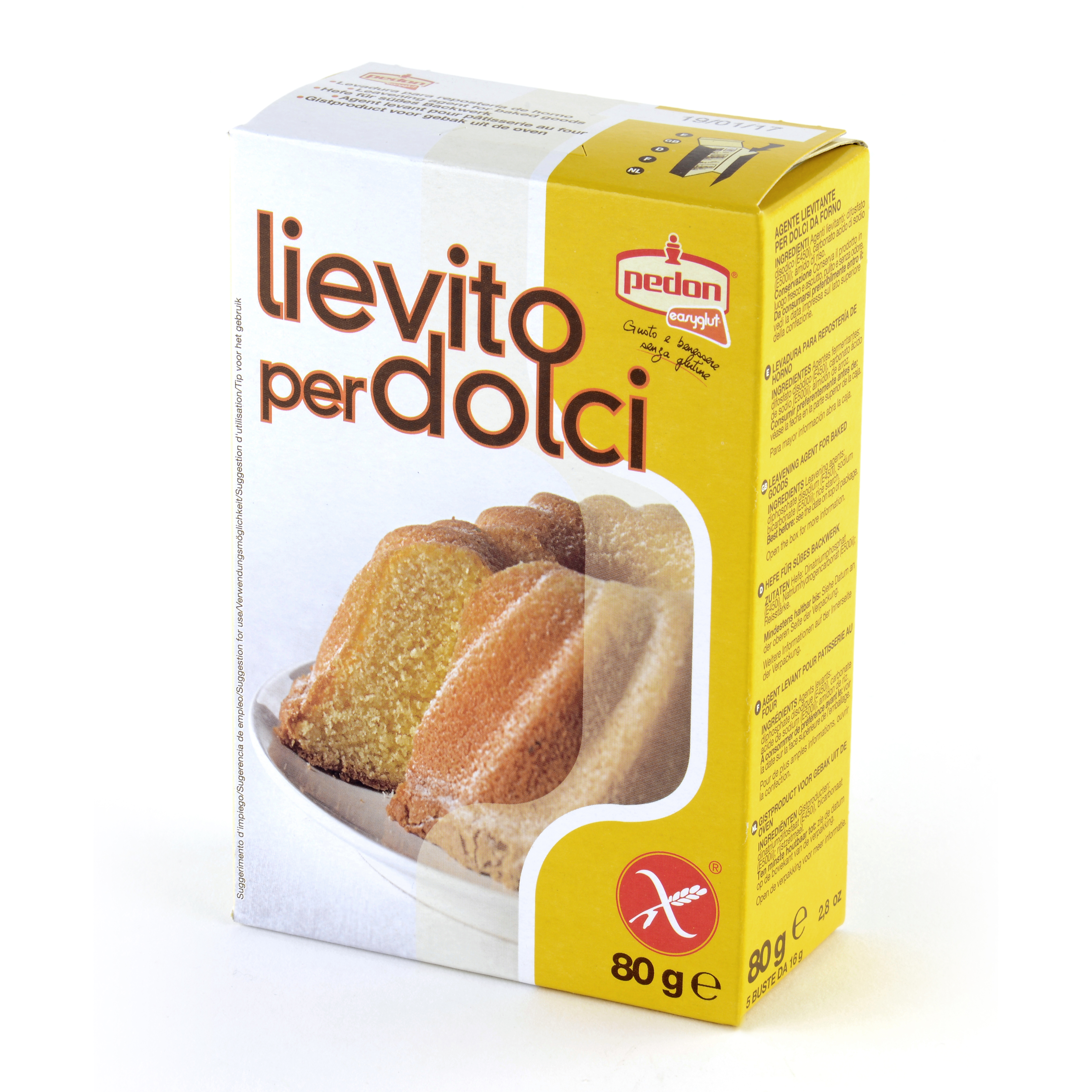 Easyglut Lievito Dolci 5 Bustine Da 16 G - Immagine 3