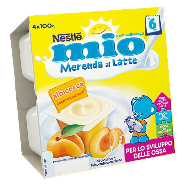 NESTLE' - Merenda lattea albicocca 4x100 gr - Immagine 4
