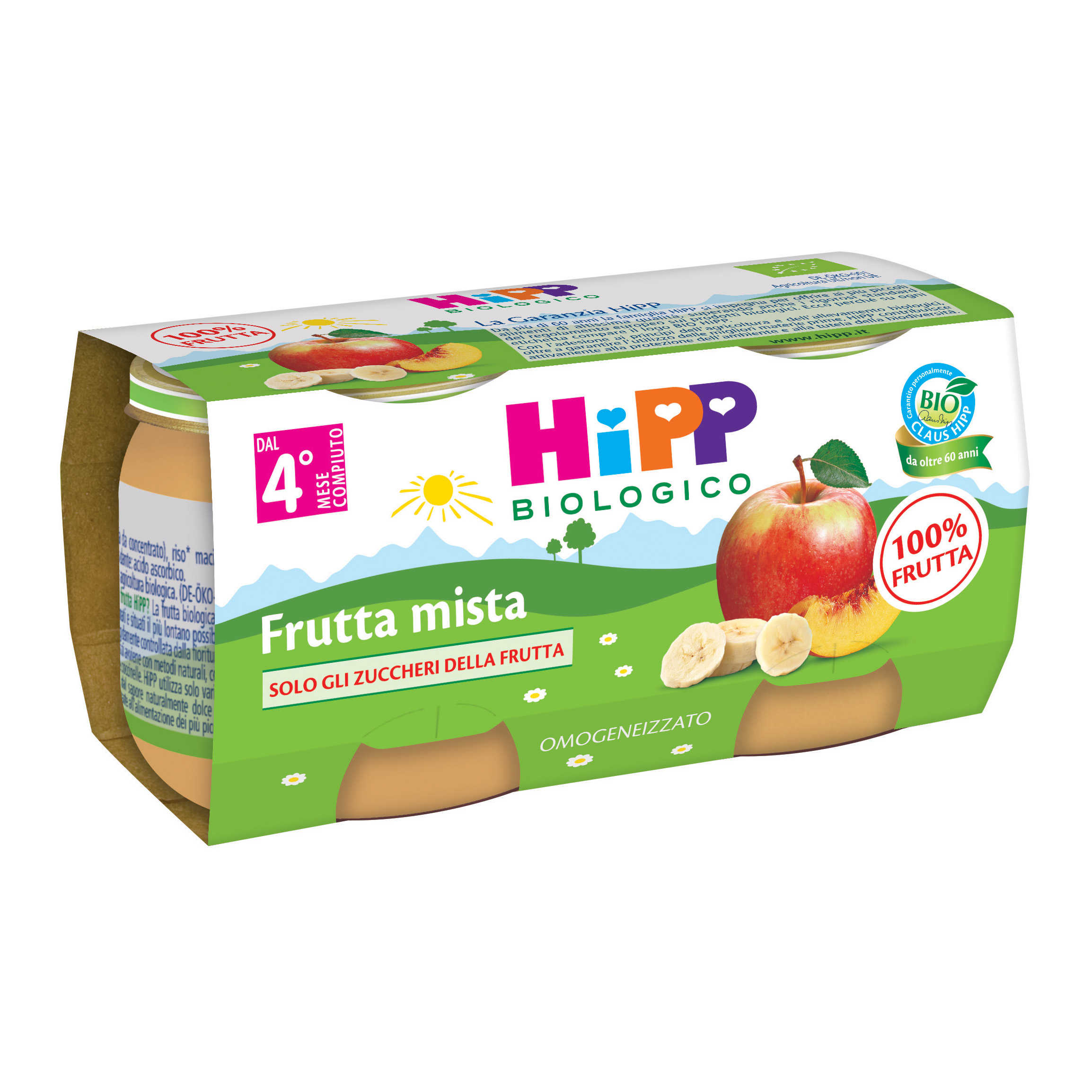 HiPP Omogeneizzato Frutta Mista Bio 2x125g