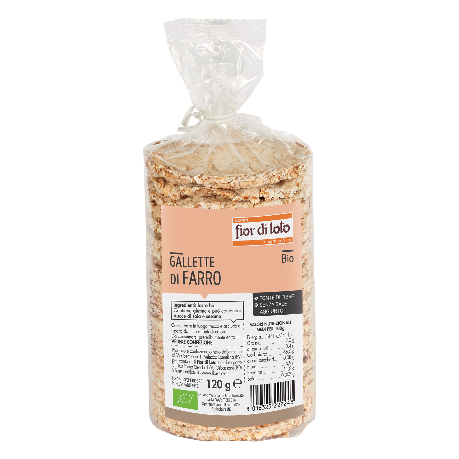 Biotobio Fdl Gallette Farro 120G - Immagine 3