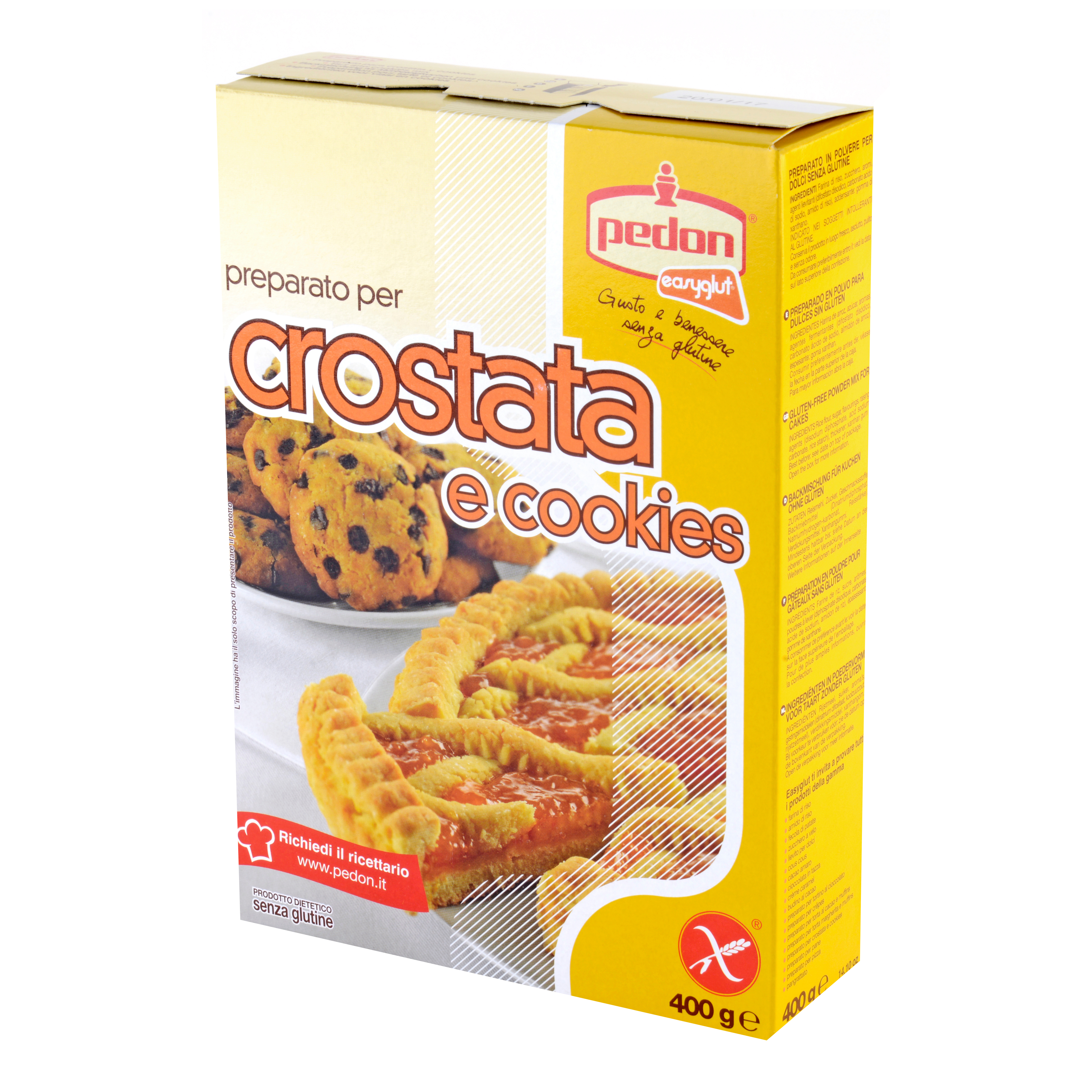 Easyglut Preparato Crostata e Cookies Senza Glutine 400 g - Immagine 5