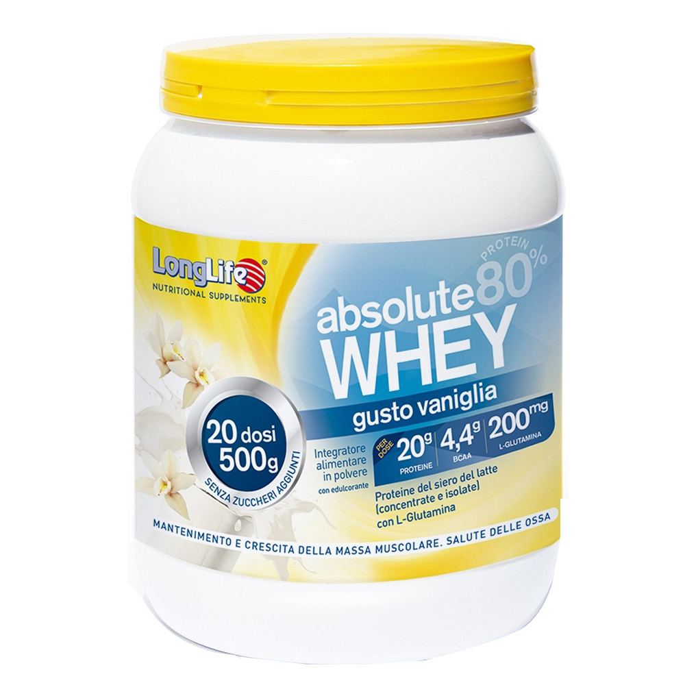Longlife Absolute Whey Vaniglia Integratore Con Proteine 500G - Immagine 5