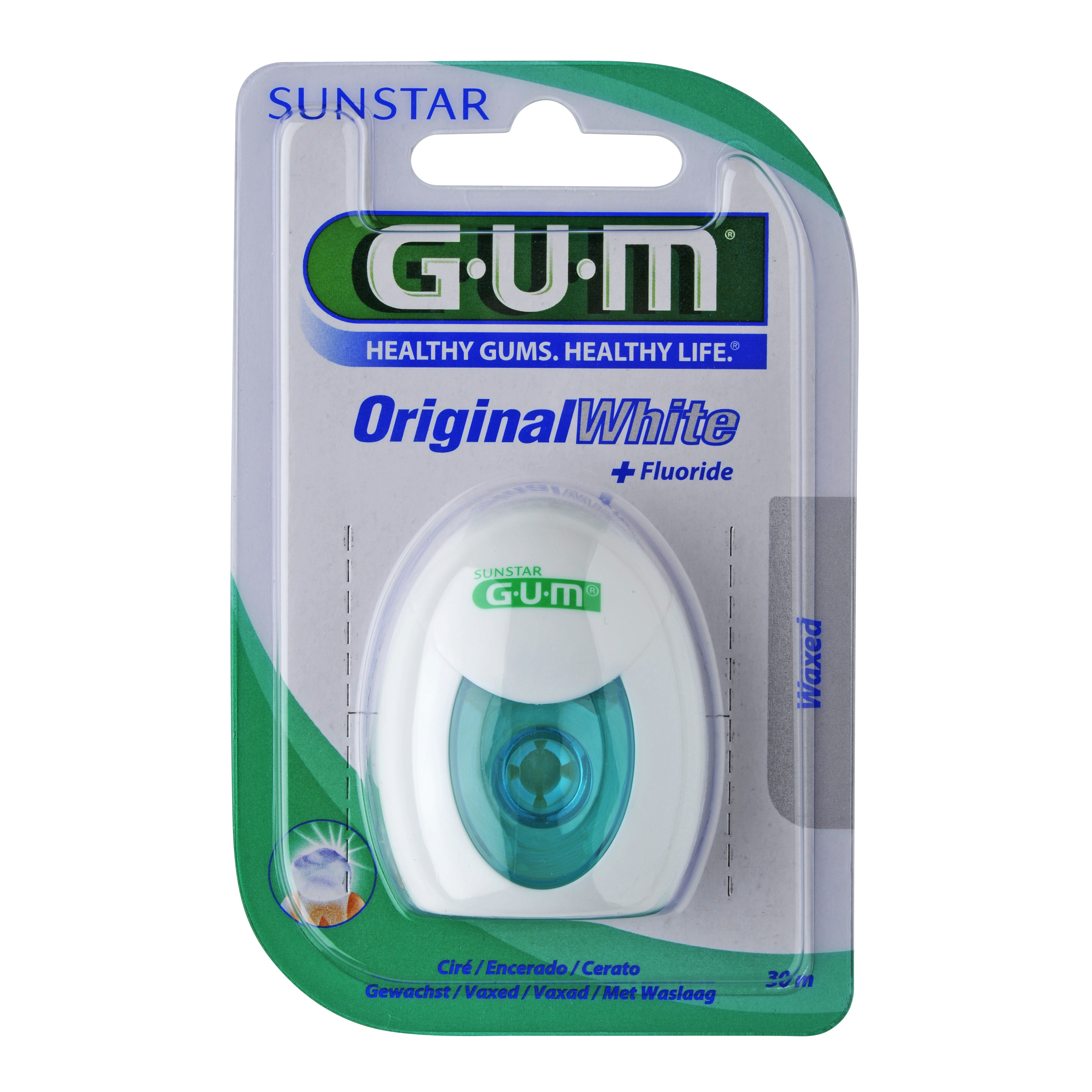 Filo interdentale GUM Original White 30 m - Immagine 4