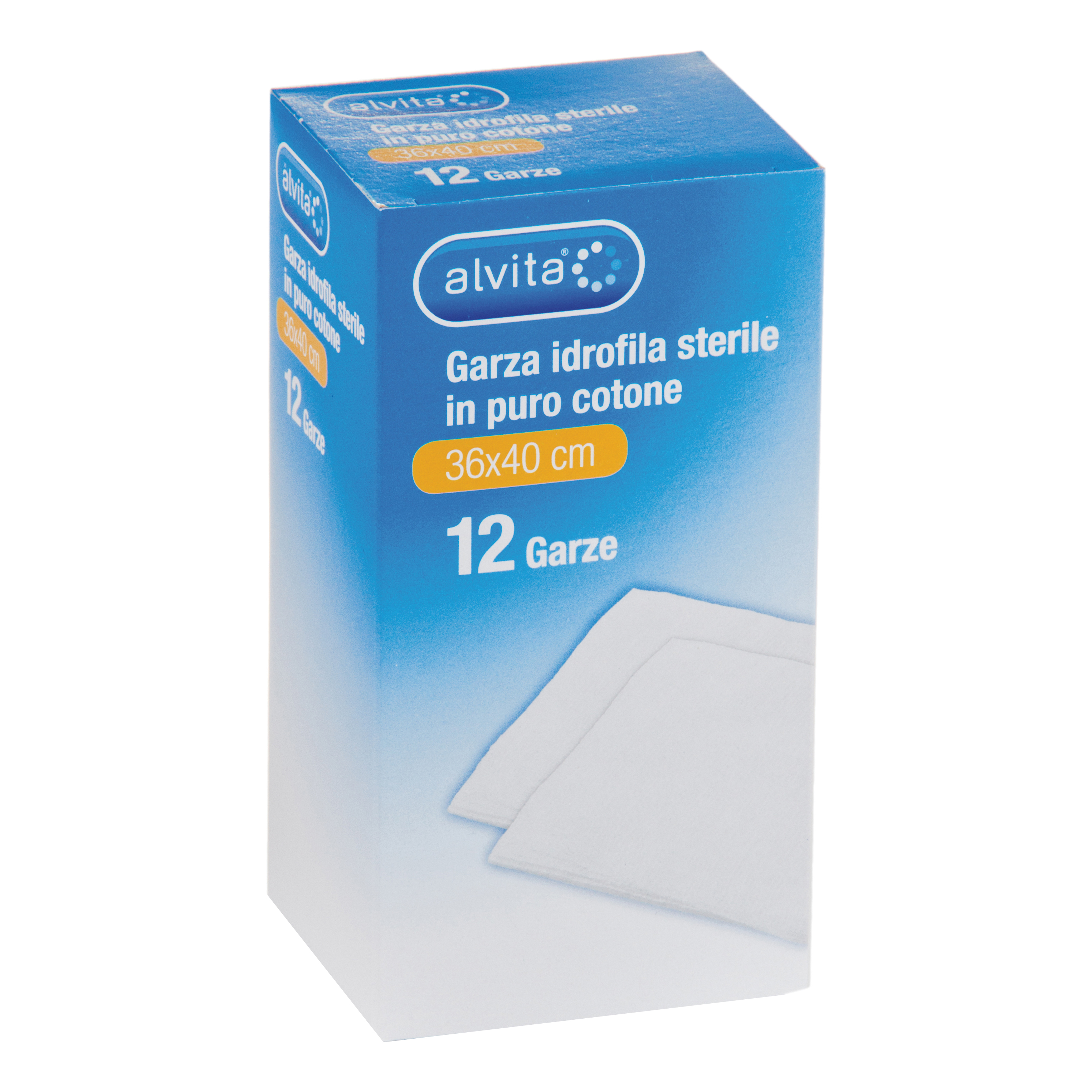 Alvita Garza Idrofila In Puro Cotone Per Medicazione E Protezione Ferite 12 Pezzi 36X40 Cm - Immagine 5