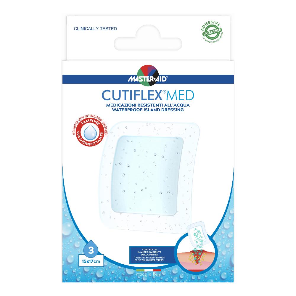 Master-Aid Medicazione Adesiva Impermeabile Trasparente Cutiflexmed 15X17 Cm 3 Pezzi St Bambino - Immagine 7