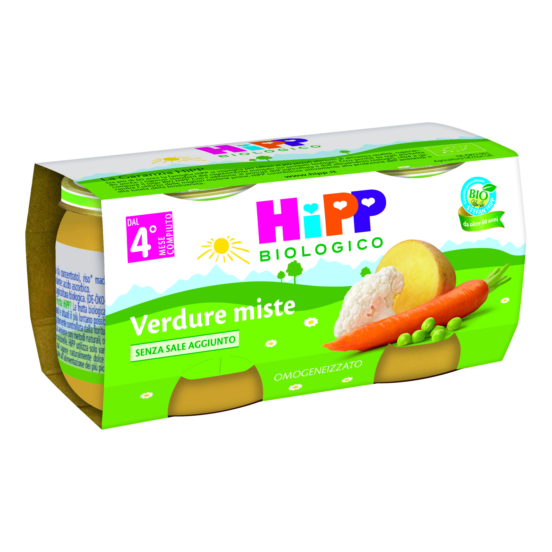 HiPP BIO Omogeneizzato Verdure Miste 4+ Mesi | 2x125g