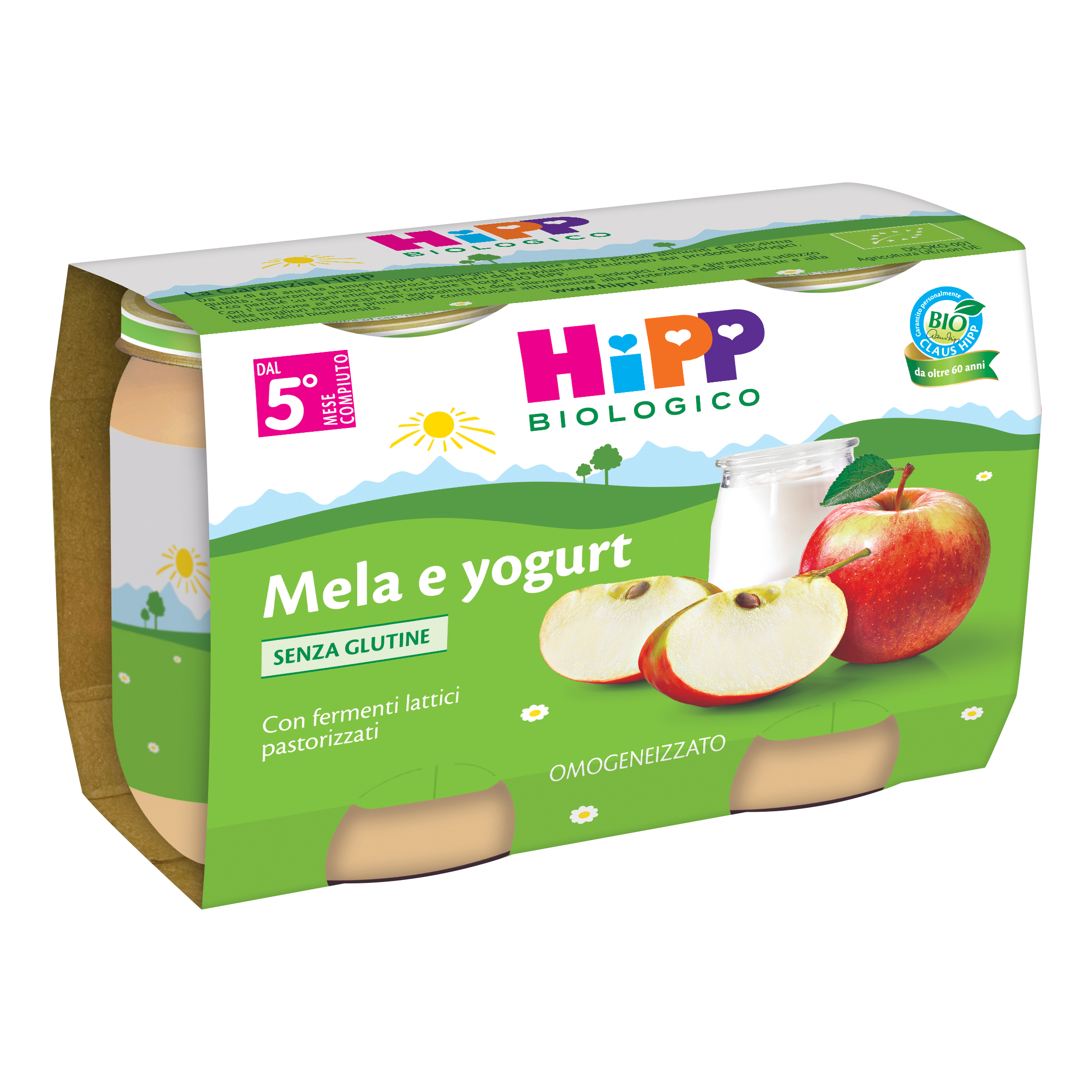 Hipp - Omogeneizzato Mela e yogurt 2x125g - Immagine 3