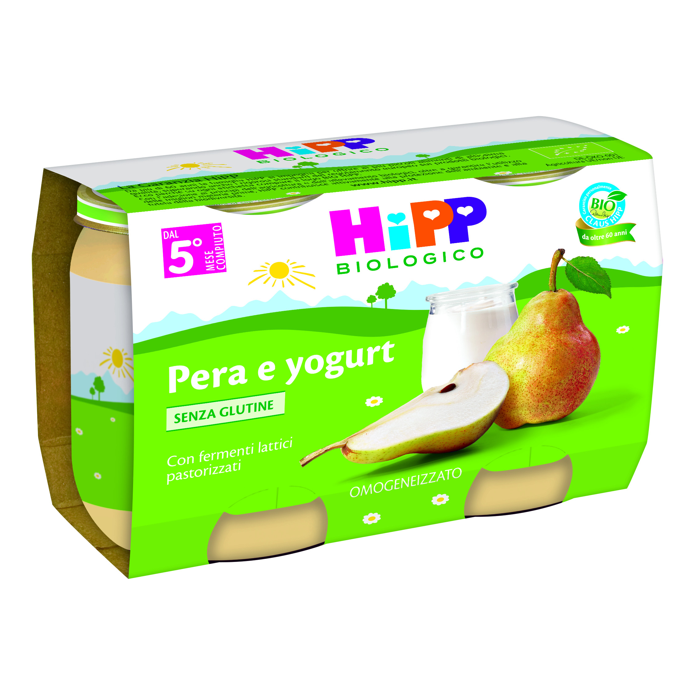 HiPP Omogeneizzato Bio Pera E Yogurt 2x125g Da 6 Mesi