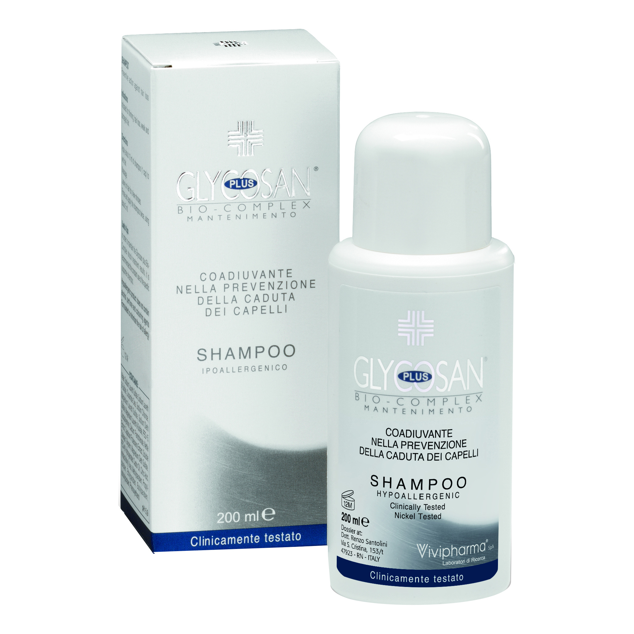 Vivipharma Glycosan Plus Biocomp Sh Cad Shampoo Anticaduta 200Ml - Immagine 5