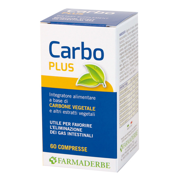 Farmaderbe Carbo Plus Integratore Per Gonfiore Intestino 60 Compresse - Immagine 4