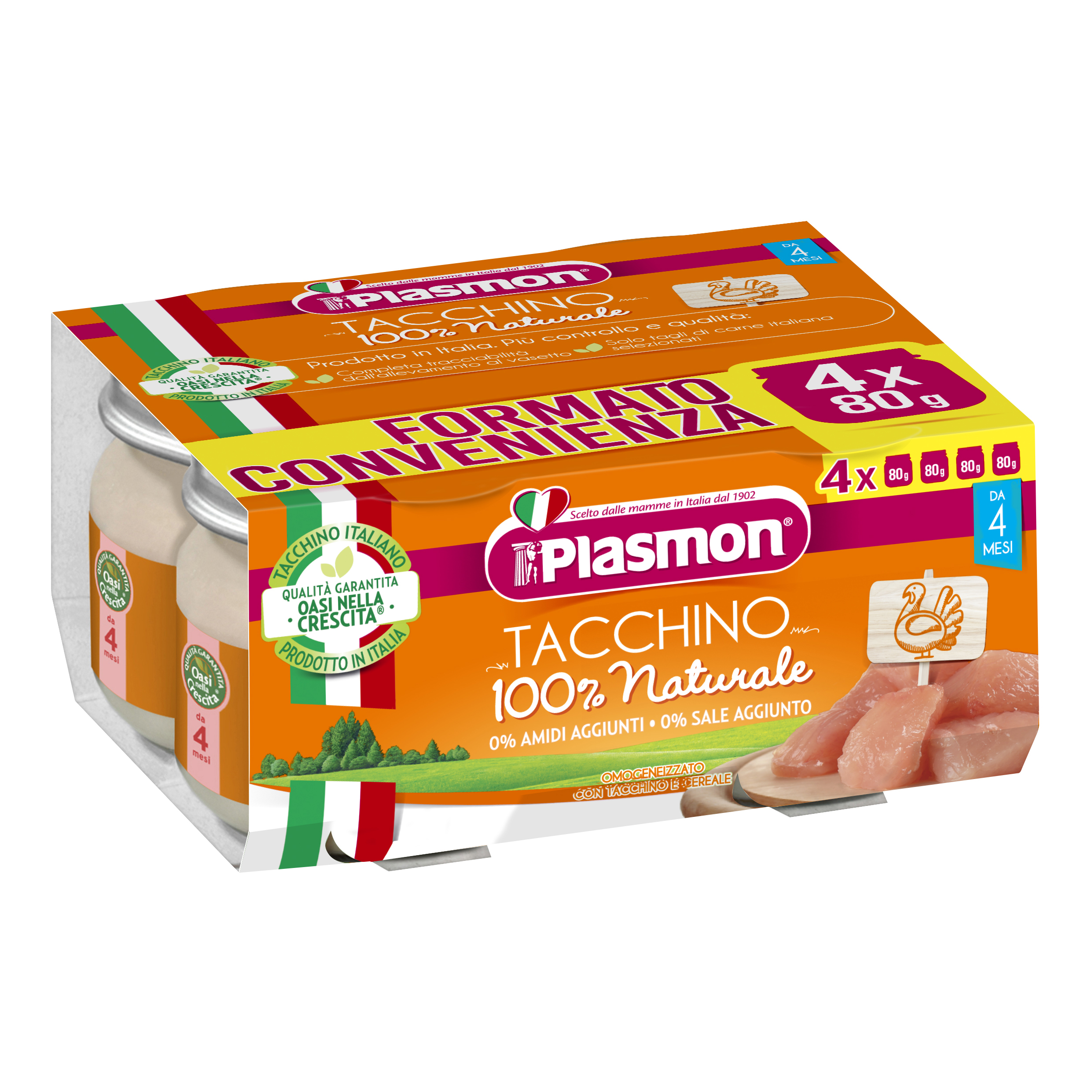 Plasmon Omogeneizzato Tacchino 4X80 G Pappa Bambino - Immagine 9