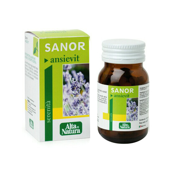 Alta Natura Lavanda Sanor Ansievit 100 Tavolette 400 Mg - Immagine 5