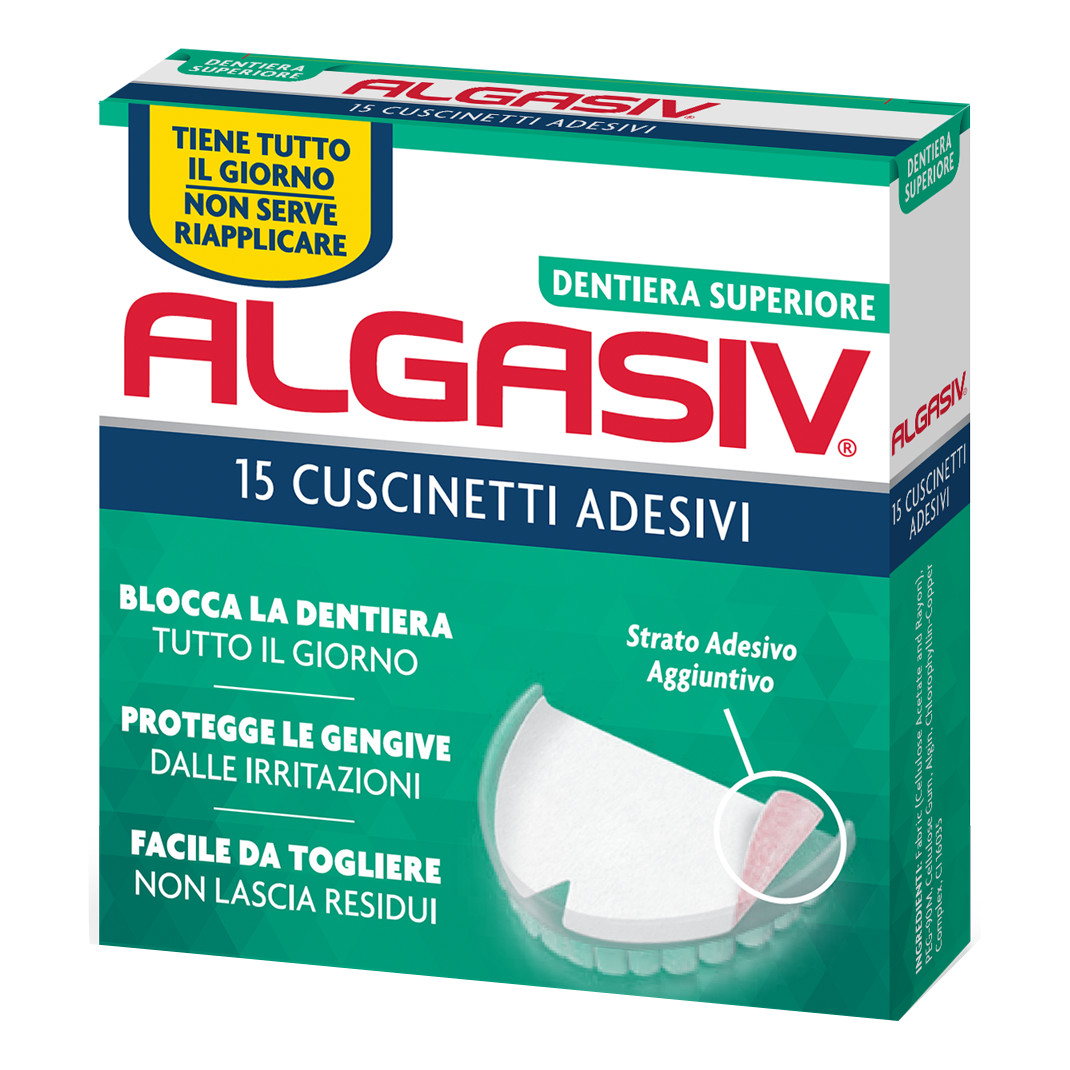 Algasiv Adesivo Per Protesi Dentaria Superiore 15 Pezzi - Immagine 4