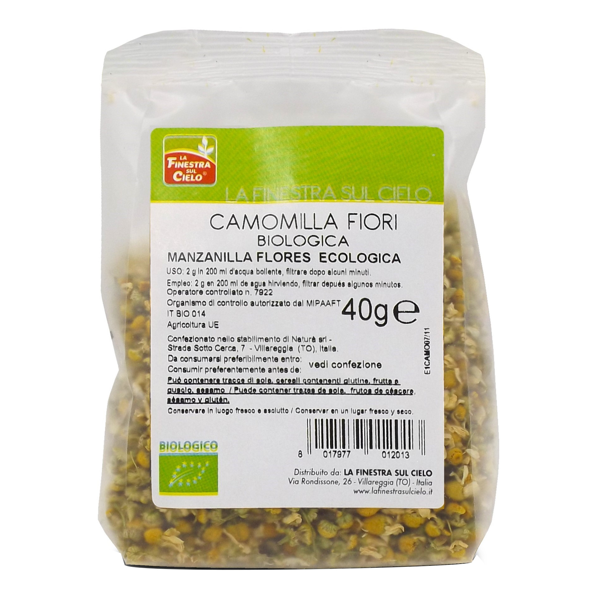 La Finestra Sul Cielo Fsc Camomilla Fiori Interi Bio 40 G - Immagine 3